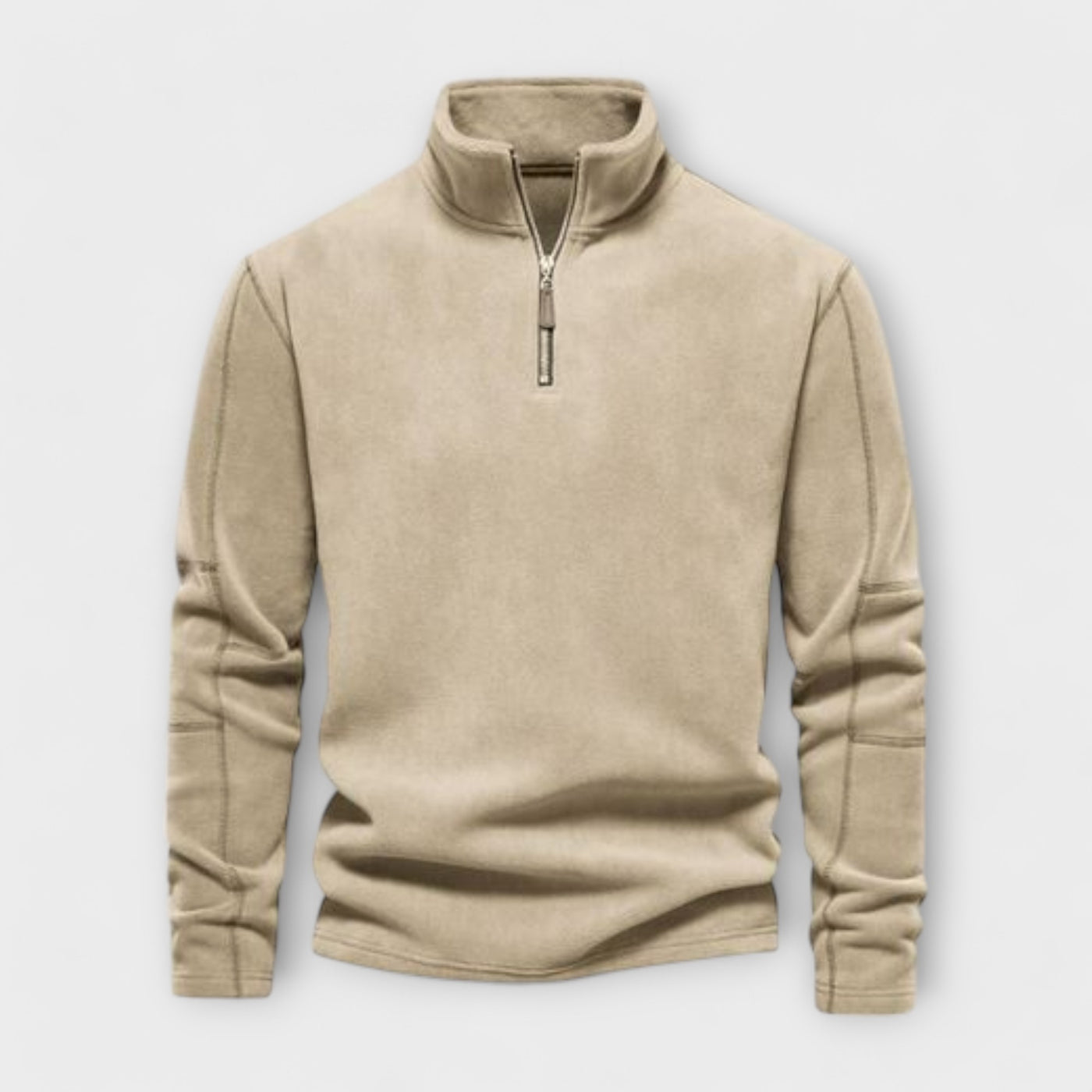 Men's Ribbed Cropped Cardigan with Tape - Lightweight and Comfortable Sweater