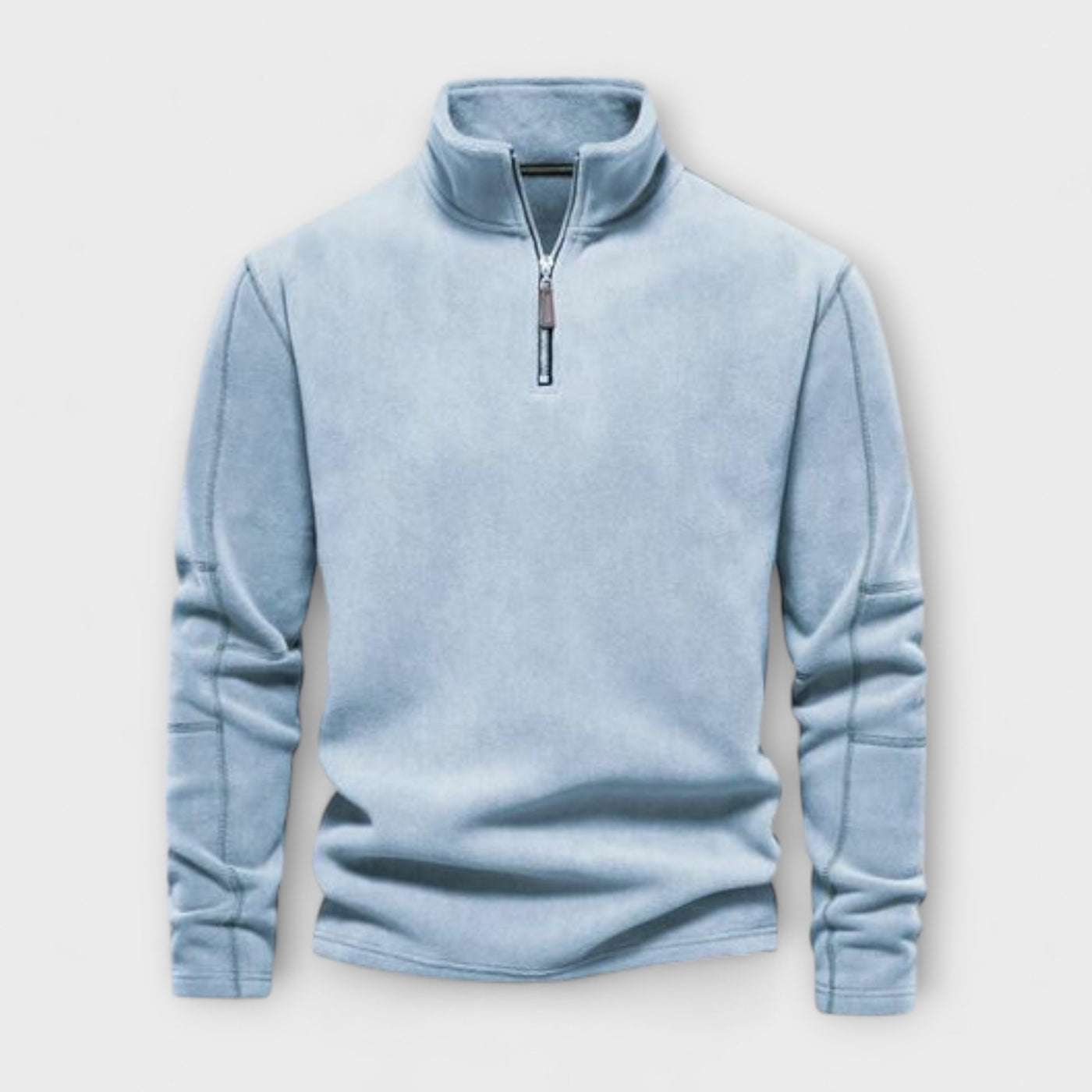 Men's Ribbed Cropped Cardigan with Tape - Lightweight and Comfortable Sweater