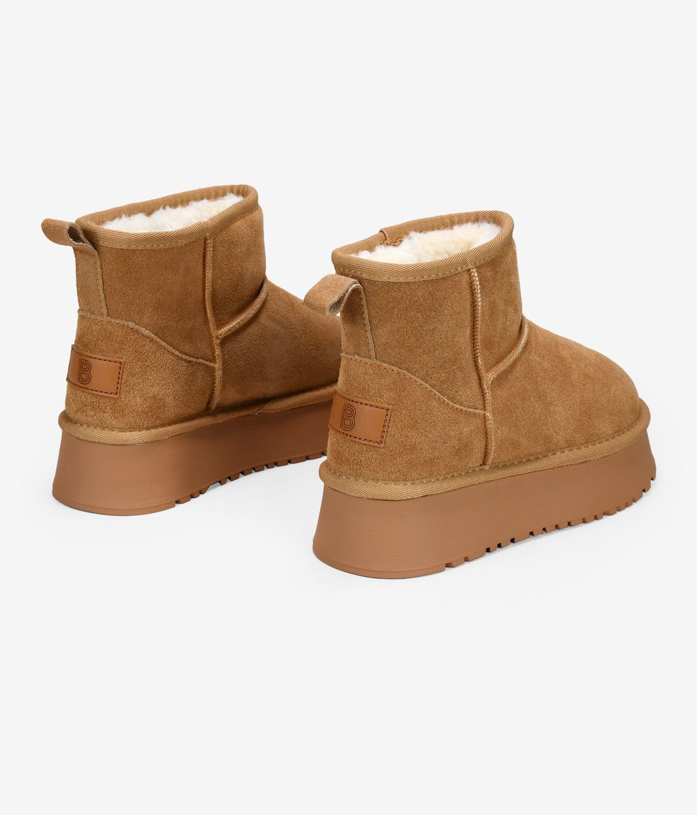Comfortable winter platform ankle boots for women