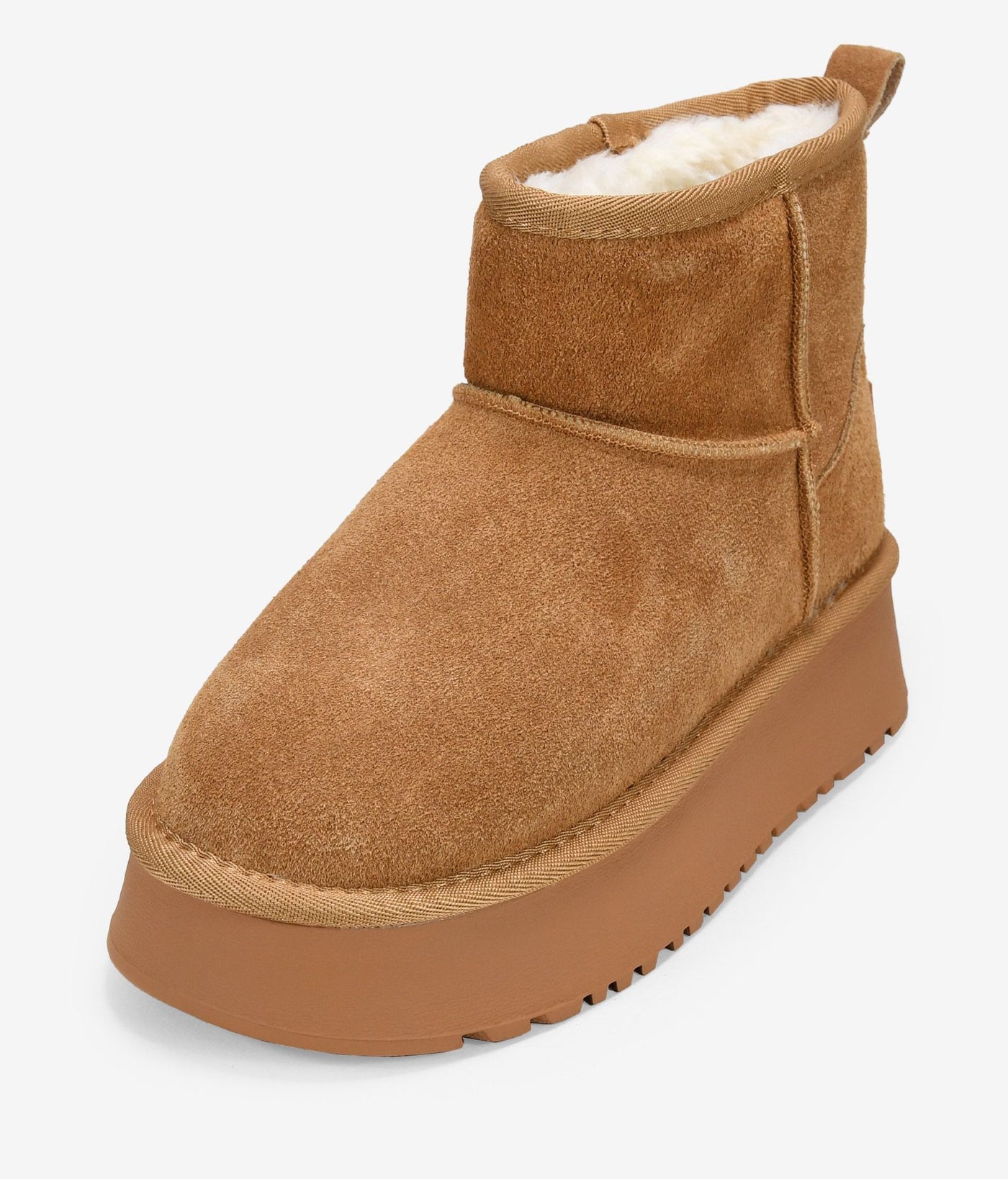 Comfortable winter platform ankle boots for women