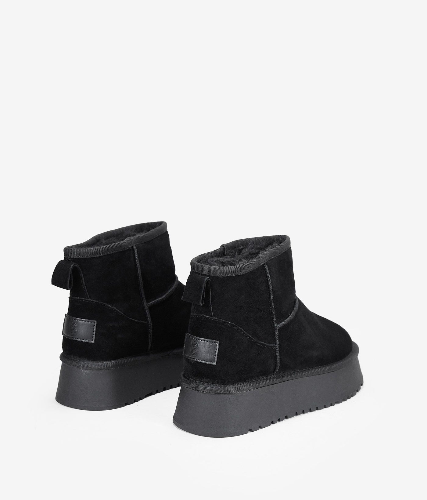 Comfortable winter platform ankle boots for women