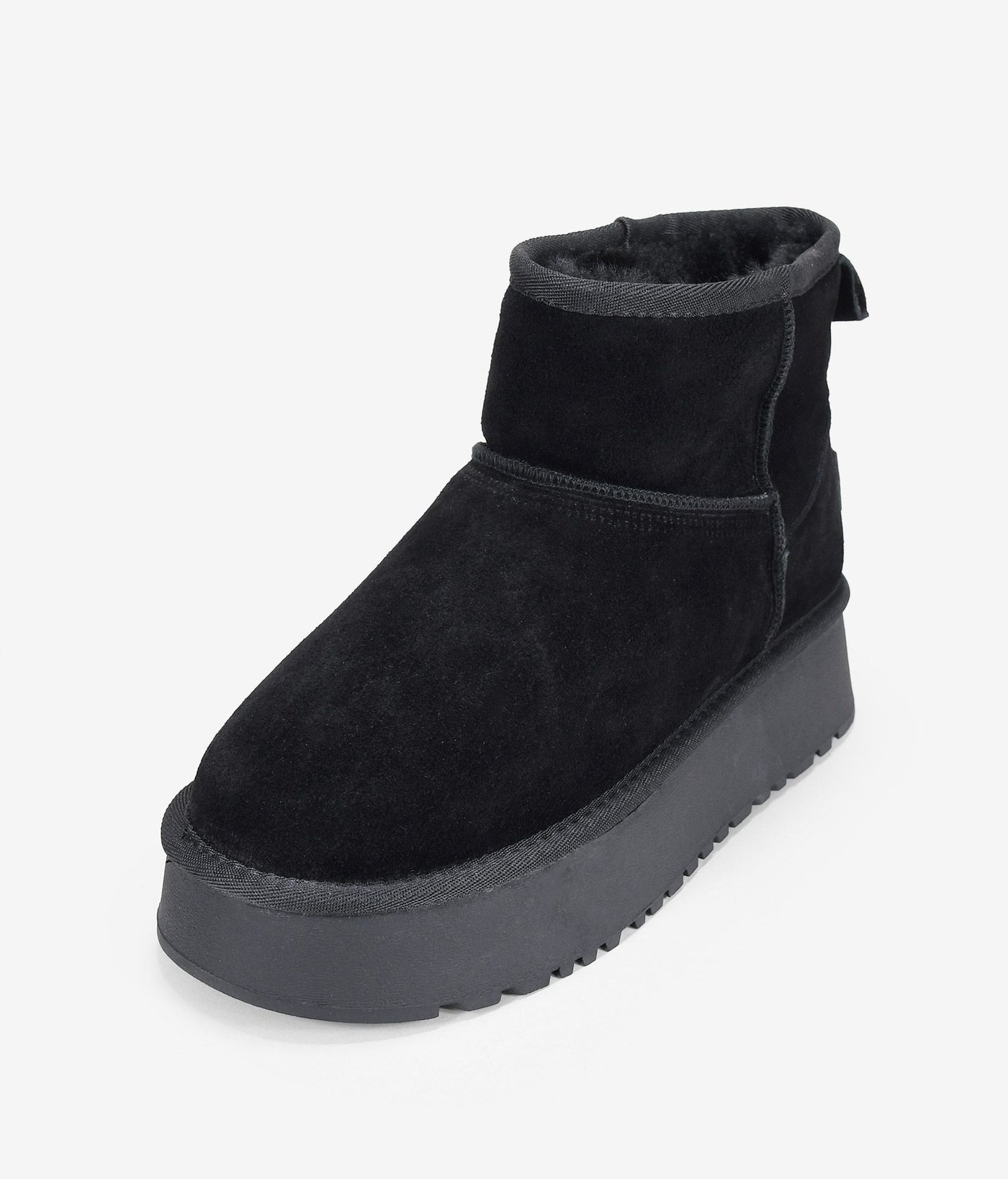Comfortable winter platform ankle boots for women