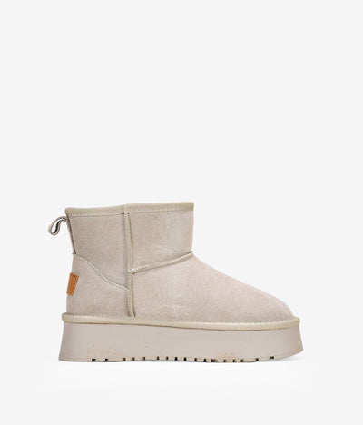 Comfortable winter platform ankle boots for women