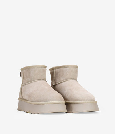 Comfortable winter platform ankle boots for women
