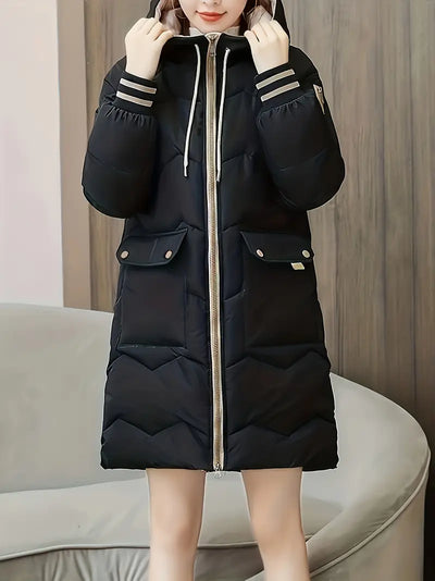 Women's casual mid-length coat for daily wear
