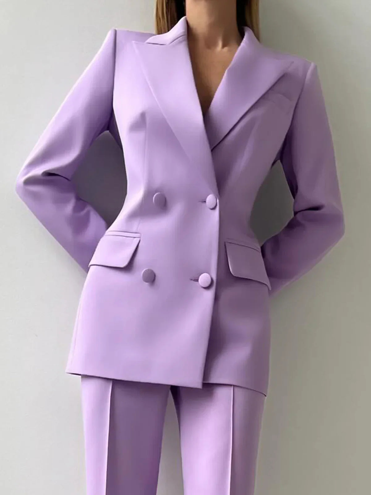 Yaiza - Essential urban solid color blazer