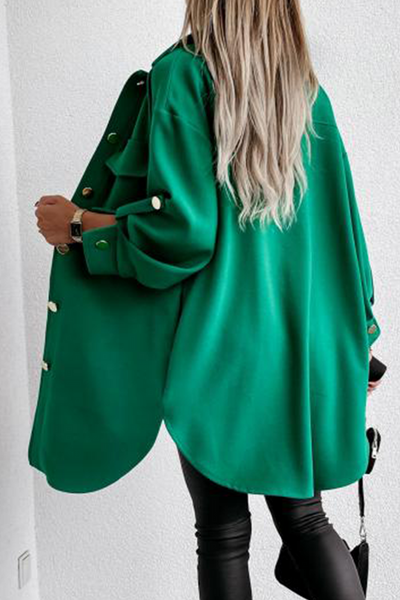 Casual jacket with pockets and buckle for easy going out