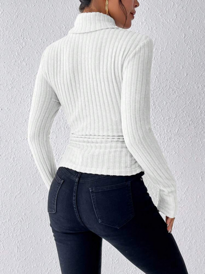 Women's casual and elegant turtleneck sweater