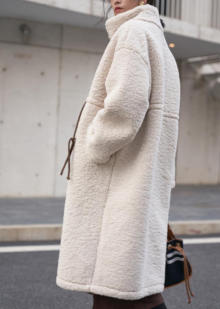 Hug Plus Size Winter Coat with High Neck and Cord - Elegant Outerwear for Cold Weather