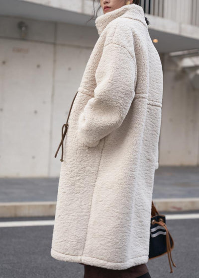 Hug Plus Size Winter Coat with High Neck and Cord - Elegant Outerwear for Cold Weather