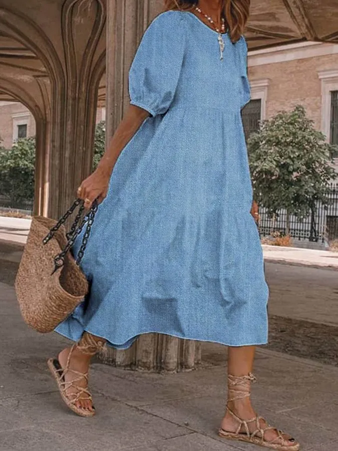 Kayla - Women's Casual Denim Dress