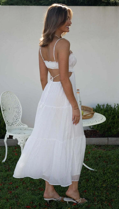 Emely - Women's Sleeveless Seam Flowy Maxi Dress