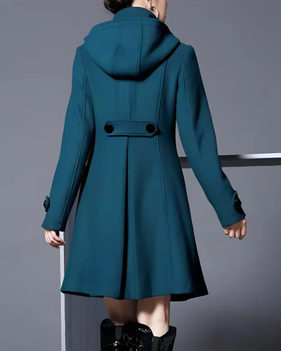 Elegant Hooded Coat - Ideal for a Sophisticated Style