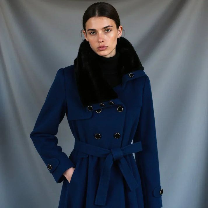 Warm women's winter coat designed for style and comfort
