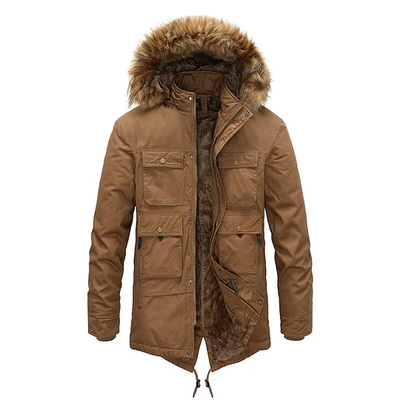 Men's Winter Jacket - Thick Hooded Parka with Removable Lining | Warm Coat | Oversized Fashion Jacket