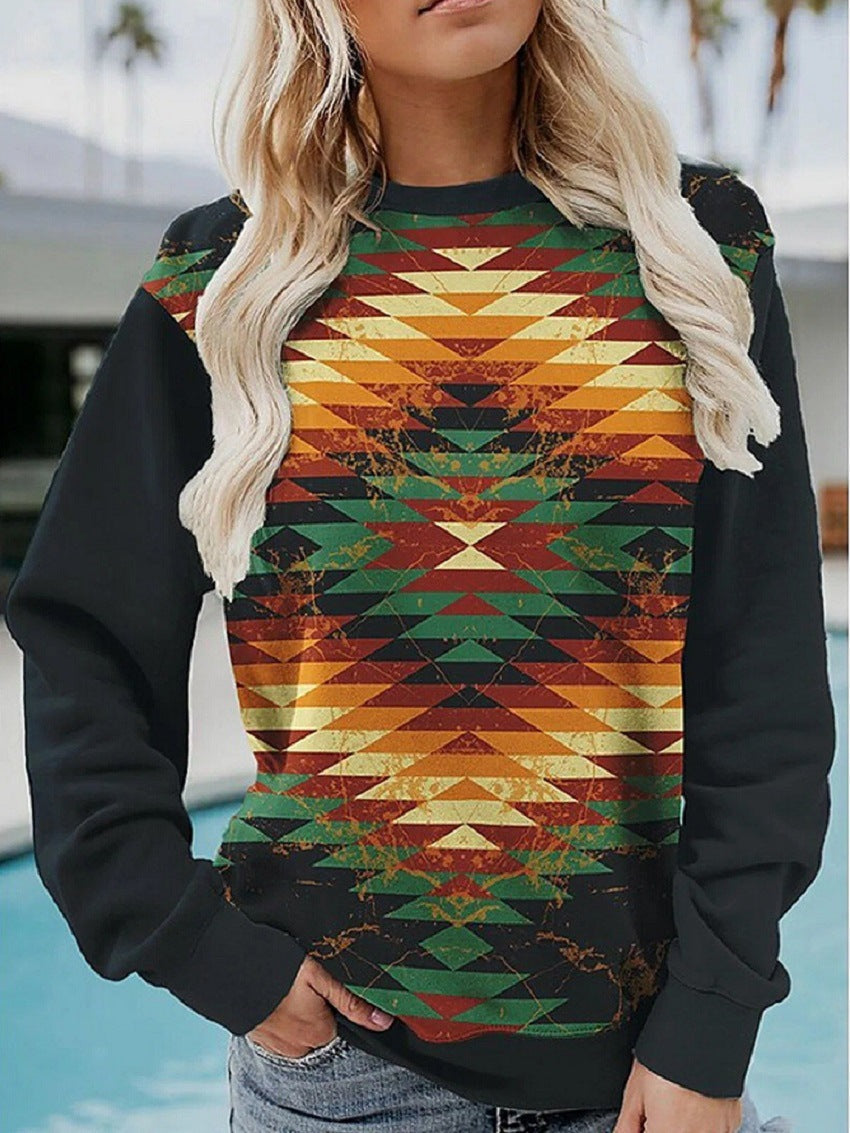 Spectacular and modern sweater with a bright print