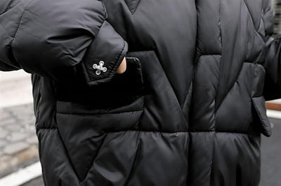 Jacket with fur collar for winter walks