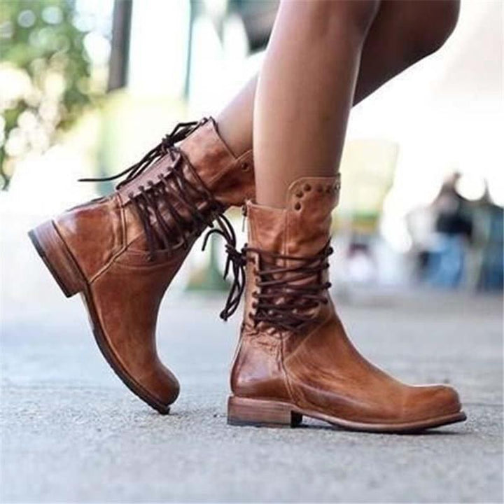 Stylish lace-up boots for confident steps