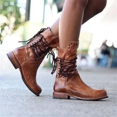 Stylish lace-up boots for confident steps