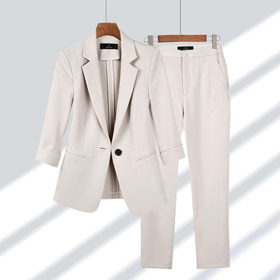 Elegant women's formal jacket and pants set