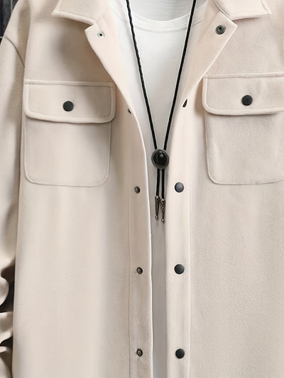 Men's plain jacket with pockets