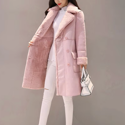 Women's casual long coat, elegant and comfortable