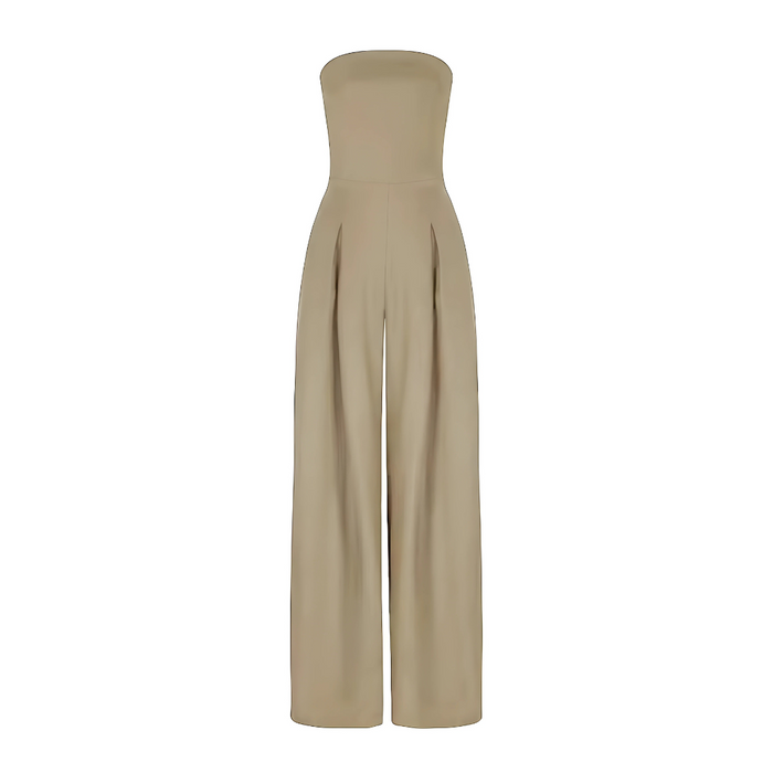 Strapless long jumpsuit with modern style