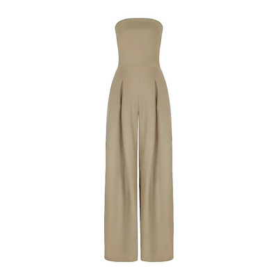 Strapless long jumpsuit with modern style