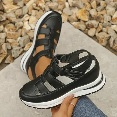 Berta - Women's Hollow Breathable Platform Wedge Sandals