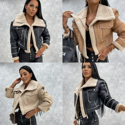 Women's short jacket with a modern and elegant design