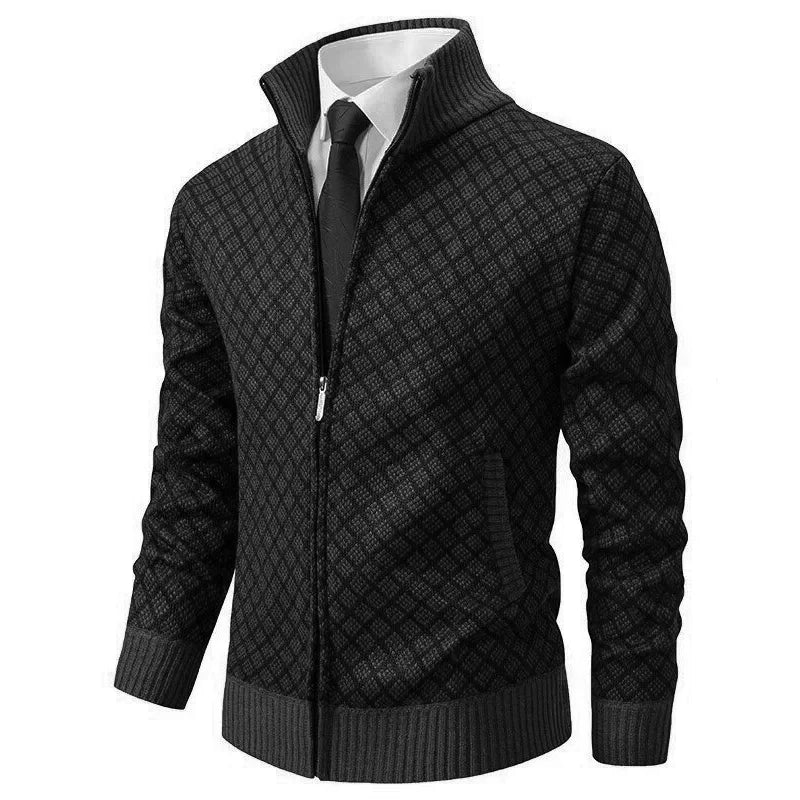 Stylish men's jacket with modern design and front closure