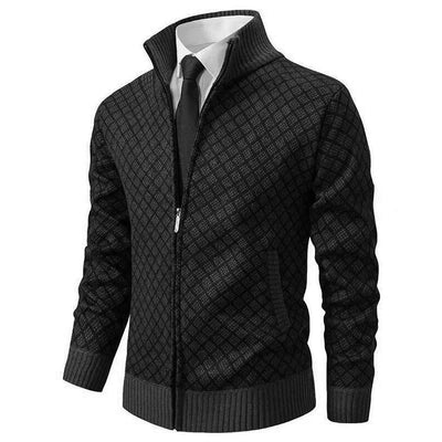 Stylish men's jacket with modern design and front closure