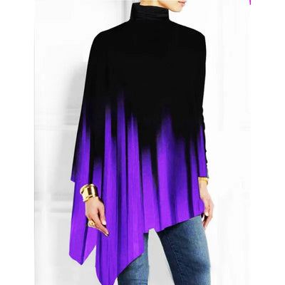 Delia - Asymmetrical high-neck t-shirts