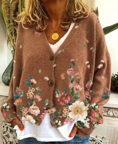 Avani - Casual Long Sleeve V-Neck Sweater