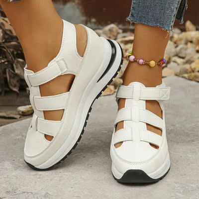 Berta - Women's Hollow Breathable Platform Wedge Sandals