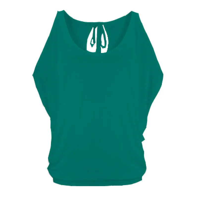 Camila - Blouse with open sleeves and round neck