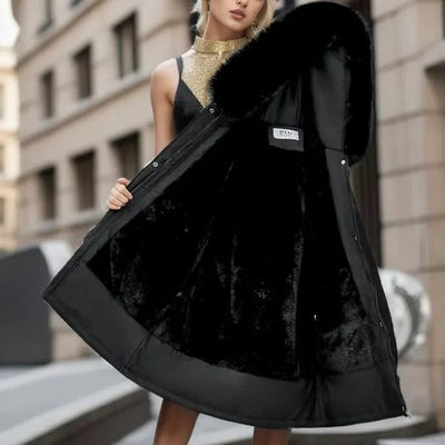 Women's winter coat with hood