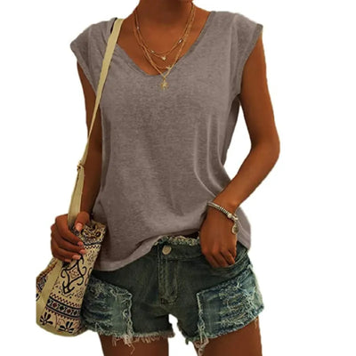 Emma - V-neck knit top