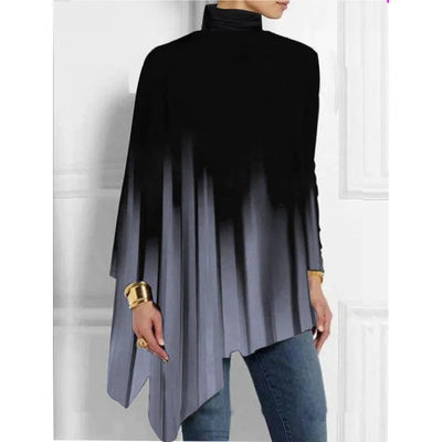 Delia - Asymmetrical high-neck t-shirts
