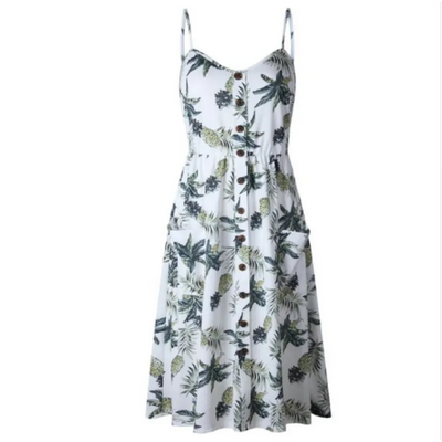 Long indigo robe - white
