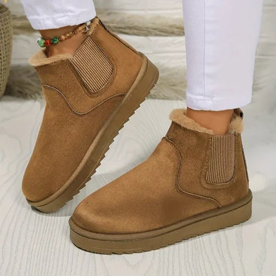 Classic plain boots with cropped tops