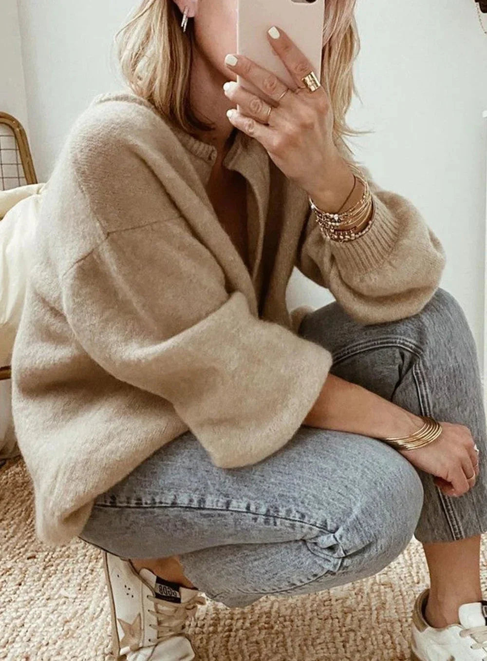Long and cozy cardigan for cold days