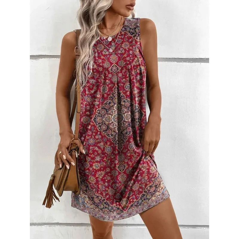 Clara - Elegant Sleeveless Flowy Dress