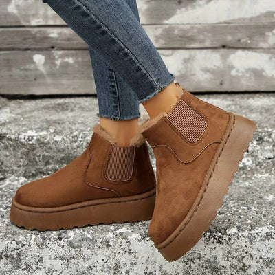 Modern and cozy women's boots for cold days.