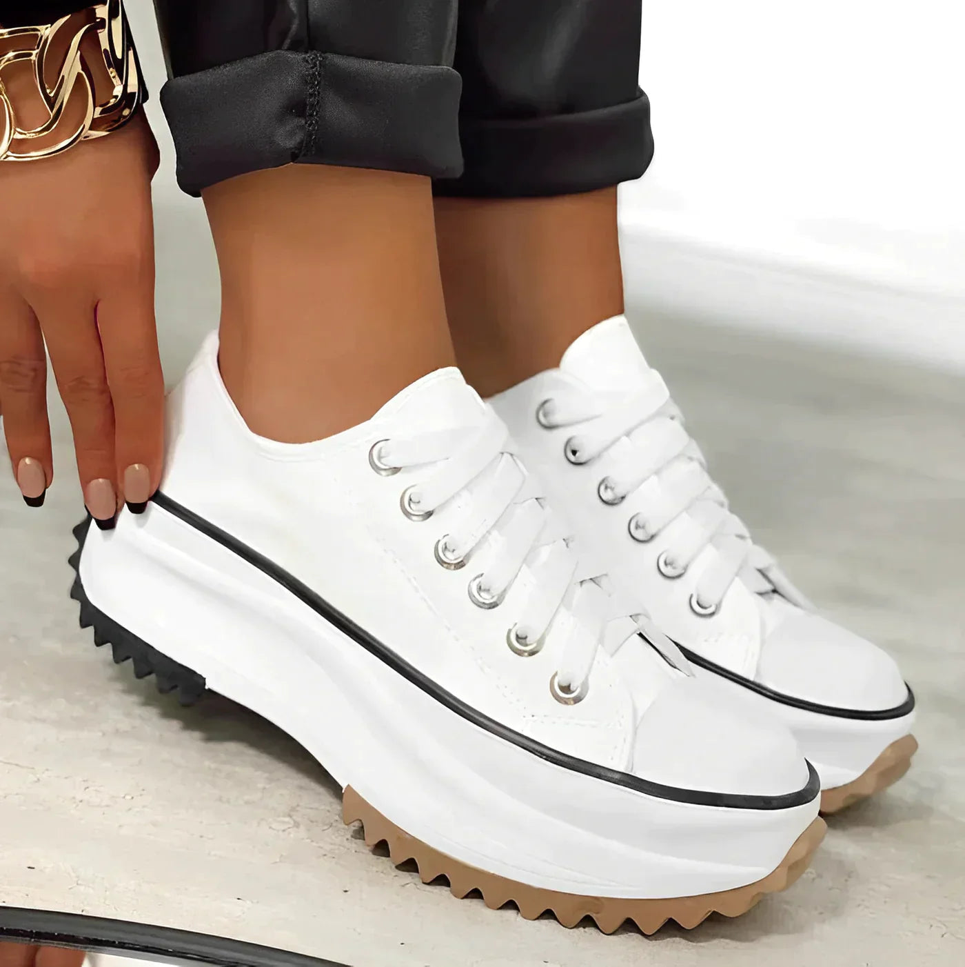 High platform sneakers