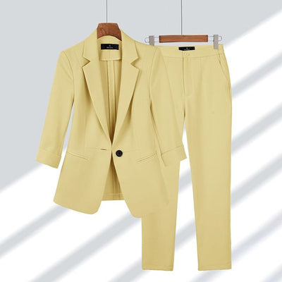 Elegant women's formal jacket and pants set
