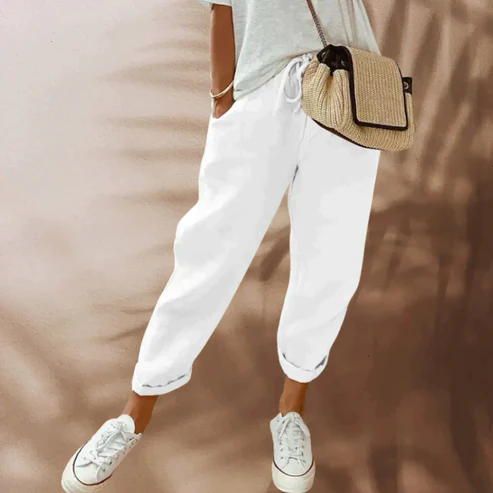 Hattie - Fashionable linen trousers
