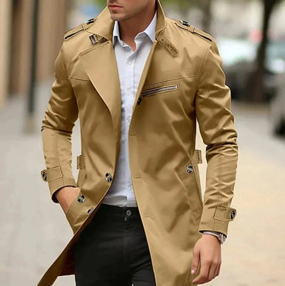 Elegant trench coat for men: style and comfort in every move