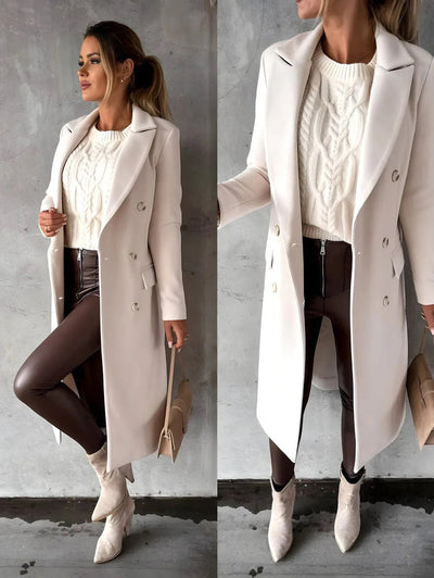 Women's Elegant Casual Coat – Perfect for Fall and Winter