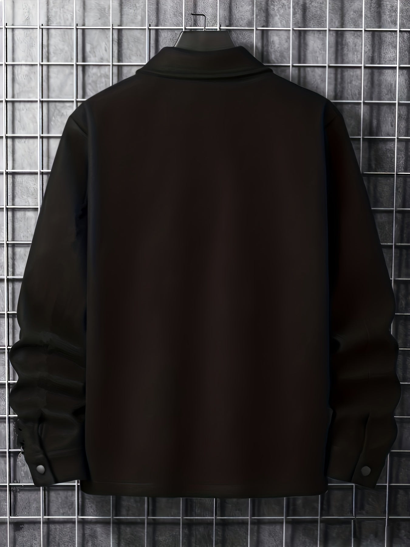 Men's plain jacket with pockets